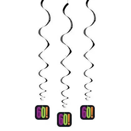 Birthday Cheer - 60th Birthday Hanging Decorations - Party Expo