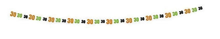 Birthday Cheer - 9ft Happy 30th Birthday Garland (1ct) - Party Expo