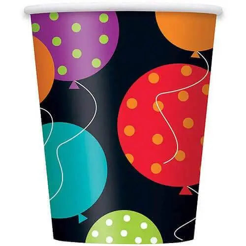 Birthday Cheer - 9oz Paper Cups (8ct) - Party Expo