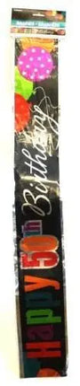Birthday Cheer - Happy 50th Birthday Banner - Party Expo