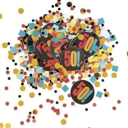 Birthday Cheer - Happy 50th Birthday Confetti - Party Expo