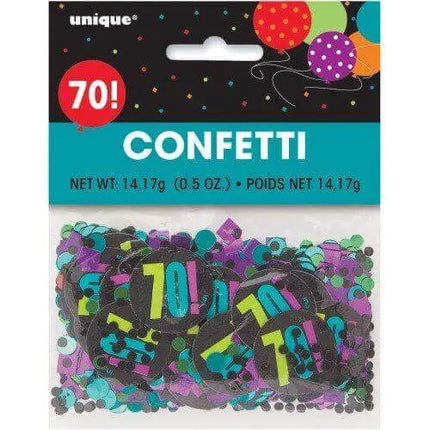 Birthday Cheer - Happy 70th Birthday Confetti - Party Expo