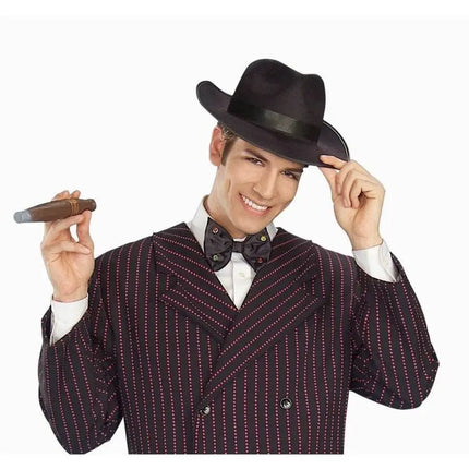Black Gangster Hat - Adult - Party Expo