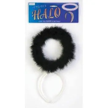 Black Marabou Halo - Party Expo