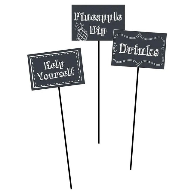 Chalkboard Centerpiece Sticks (3ct) - Party Expo