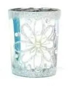 Christmas Candle Votives with Glitter (1ct) - Party Expo