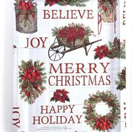 Christmas Rectangle Tin Tray - 13" X 9" (1ct) Party Expo  