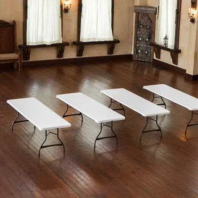 Commercial Grade Lifetime - 96" Rectangle Nesting Table - White Granite (FOR RENTAL ONLY) Party Expo  