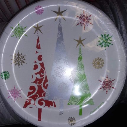 Contemporary Trees - 9" Dinner Plates (8ct) Party Expo  