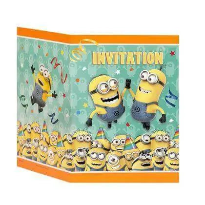 Despicable Me Minions - Invitations with Envelopes (8ct) - Party Expo