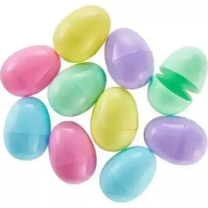 Fillable Plastic Eggs Pastel 10 count - Party Expo