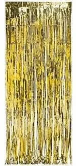 Gold Foil Fringe Doorway Curtain, 3ft x 8ft - Party Expo