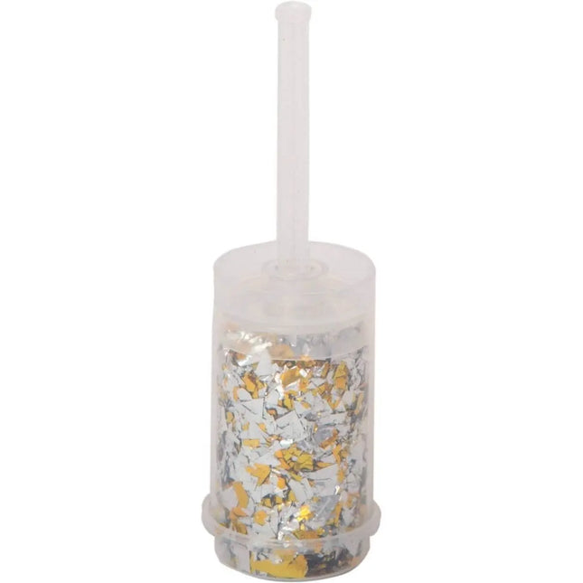 Gold & Silver Push-up Confetti Popper - Party Expo