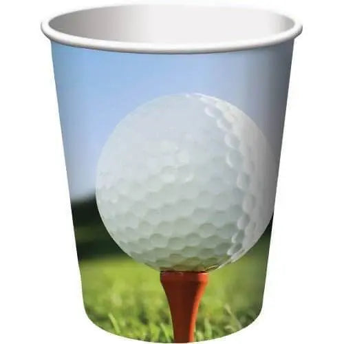 Golf - 9oz Paper Cups (8ct) - Party Expo