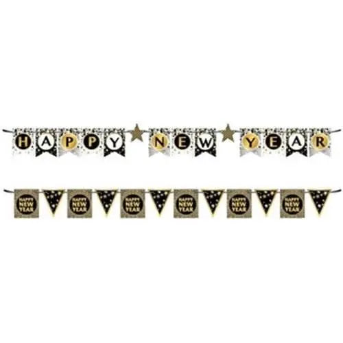 Happy New Year Hot Stamping Banners - Party Expo