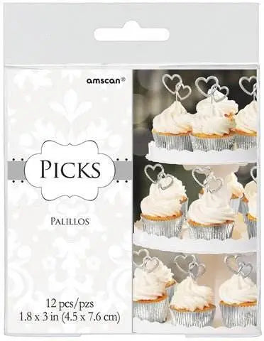 Heart Picks - Electroplated Plastic - Party Expo