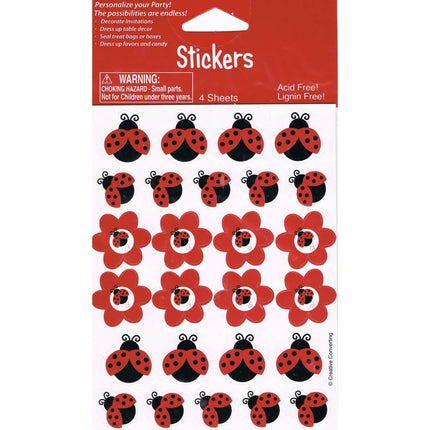 Ladybug Fancy Value Stickers Party Expo  