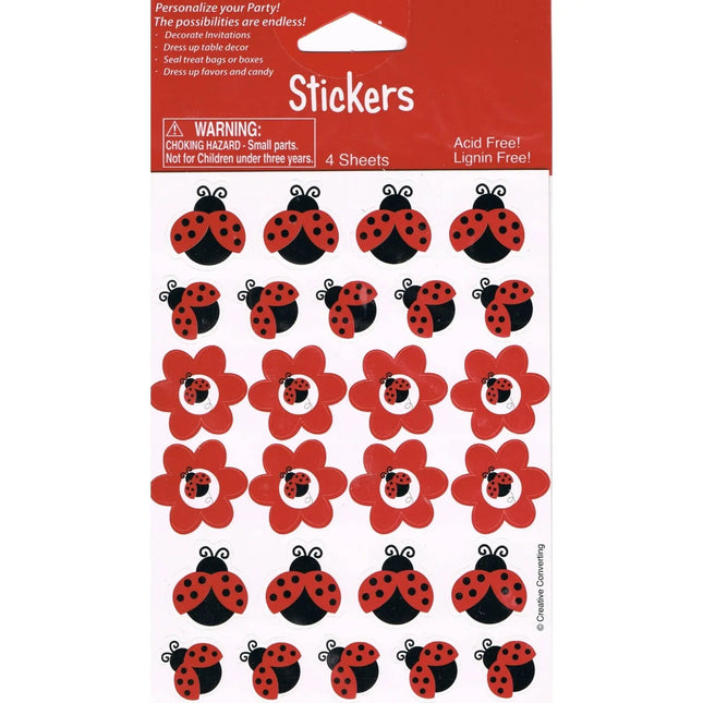 Ladybug Fancy Value Stickers Party Expo  
