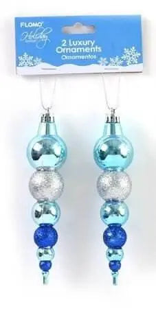 Long Hanging Christmas Ornaments (2pcs) - Party Expo