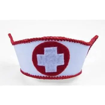 Mini Nurse Hat with Hairclips - Party Expo