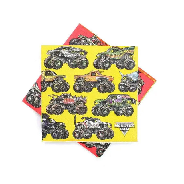 Monster Jam - Beverage Napkins (16ct) - Party Expo