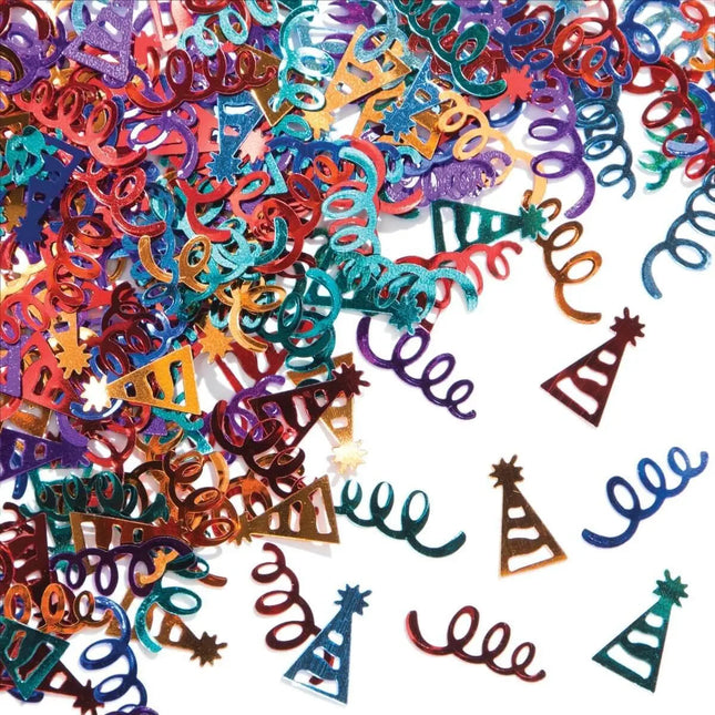Multicolor Plastic Streamer & Hats Confetti (1ct) - Party Expo