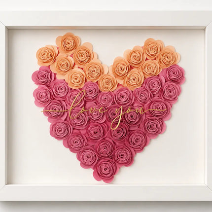 Ombre Custom Flower Shadow Box Party Expo  