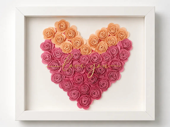 Ombre Custom Flower Shadow Box Party Expo  
