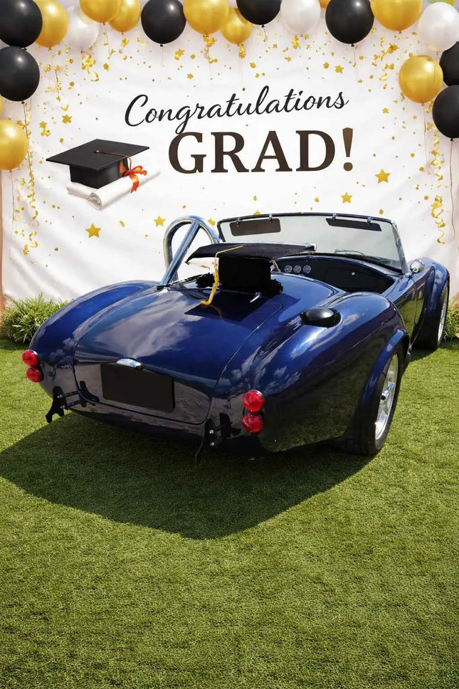 Oversized Graduation Cap Car Decoration - Black (1ct) Party Expo  