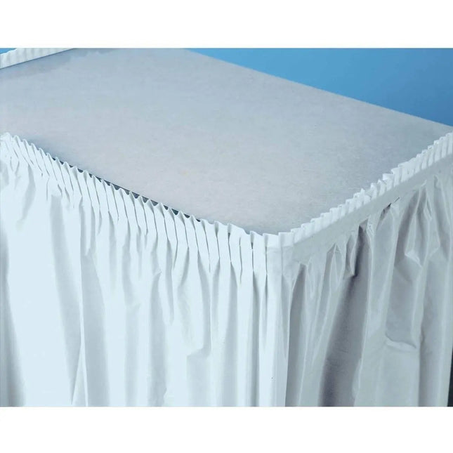Pastel Blue Plastic Table Skirt - Party Expo