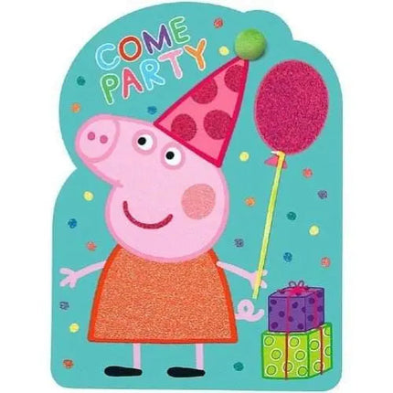 Peppa Pig - Jumbo Deluxe Invitations (8ct) - Party Expo