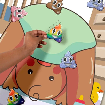 Pin The Poopie On The Diaper Game - Brown - Party Expo