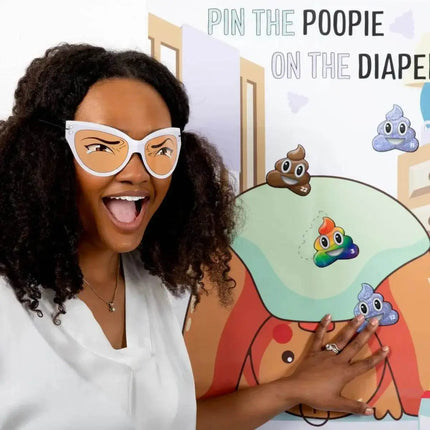 Pin The Poopie On The Diaper Game - Brown - Party Expo