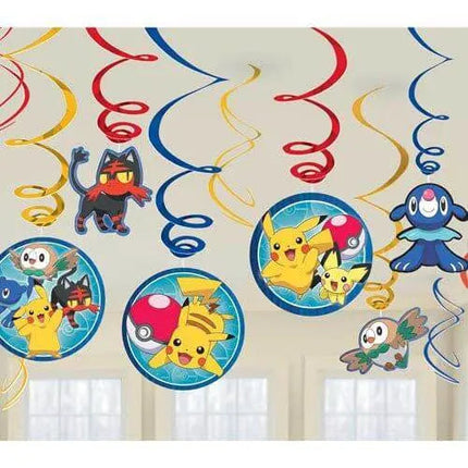 Pokémon - Swirl Decorations - Party Expo