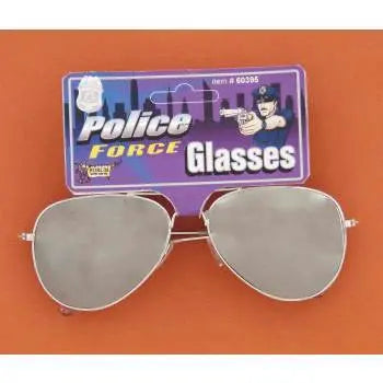 Police Mirrored Glasses - Party Expo