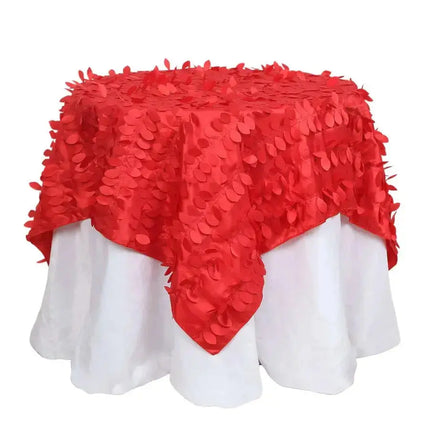 Red Petal Fabric Overlay 72" Party Expo  