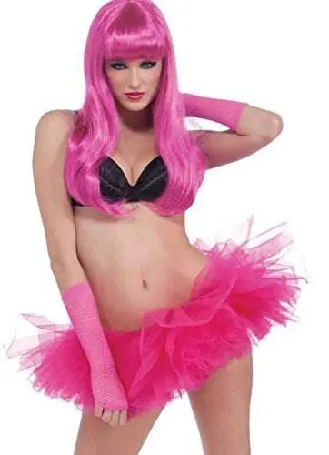 Retro Ballet Costume Pink Neon Crinoline Tutu - Party Expo