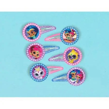 Shimmer and Shine Glitter Hair Barrettes - Party Expo