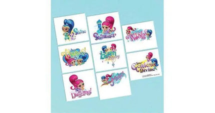 Shimmer and Shine Tattoo Sheet - Party Expo