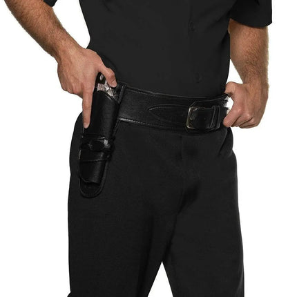 Single Cowboy Holster - Black (1ct) - Party Expo