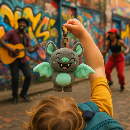 Spooky Squad Backpack Buddies Clip - Bat Party Expo  