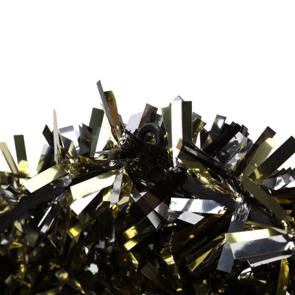 Tinsel Wreath, Black and Gold, 20" Party Expo  