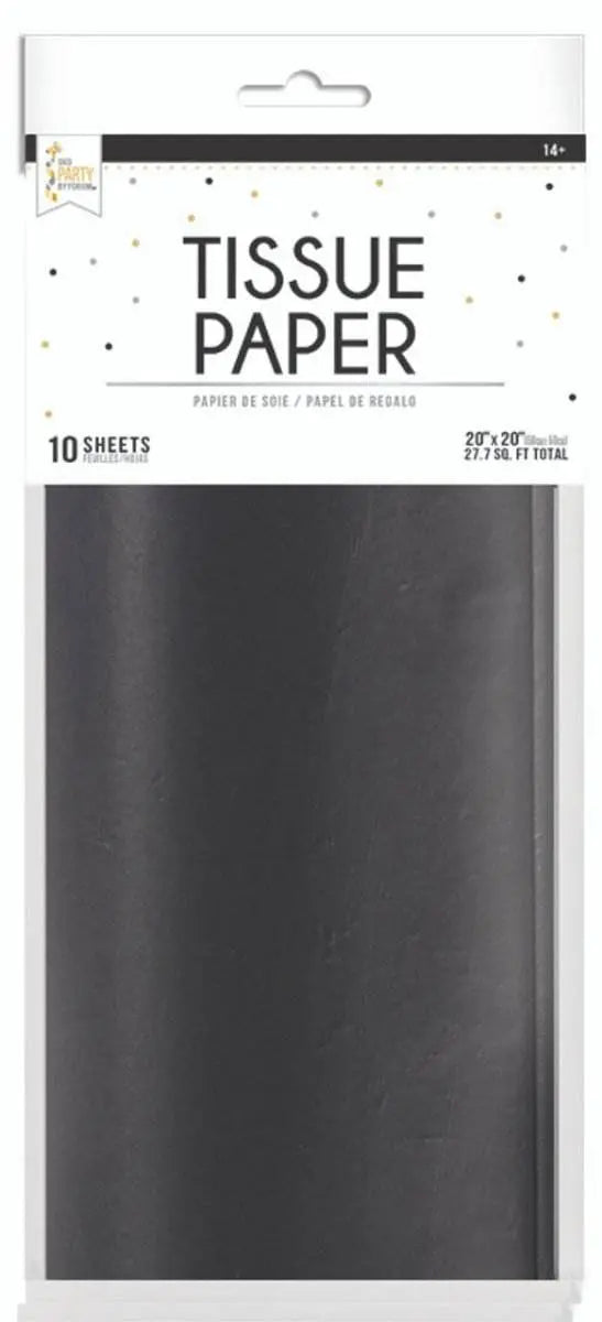 Tissue Paper - Black (1ct) - Party Expo
