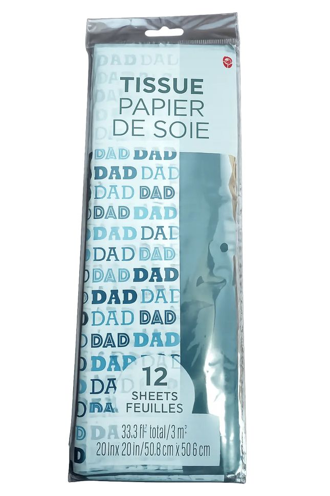 Tissue Paper Dad - (12 sheets) Party Expo  
