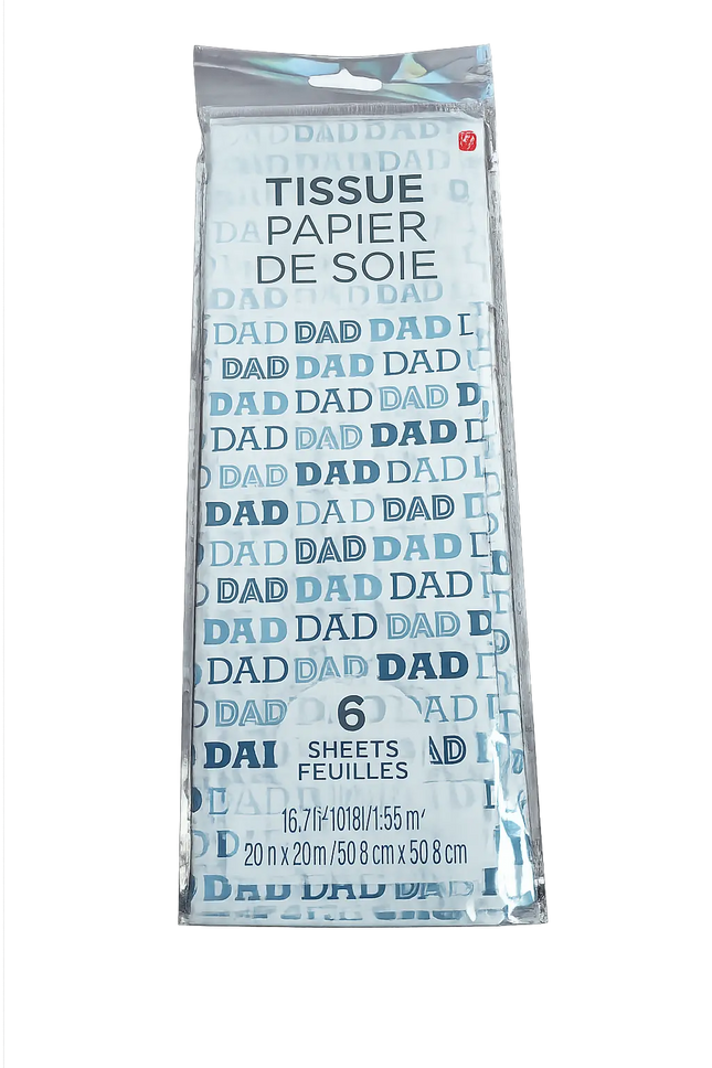 Tissue Paper Dad - (6 sheets) Party Expo  