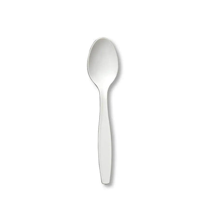 Touch of Color - White Plastic Spoons - Party Expo