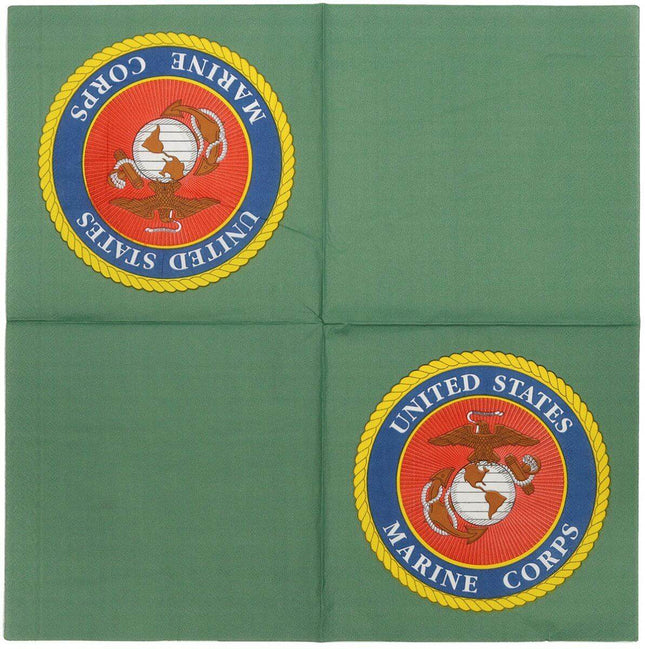 U.S. Marines - Lunch Napkins (16ct) - Party Expo