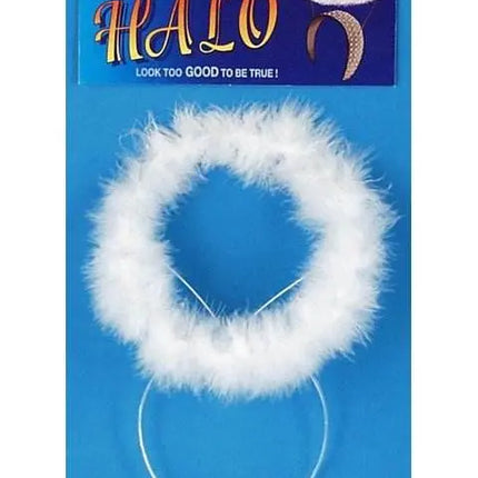 White Marabou Halo - Party Expo