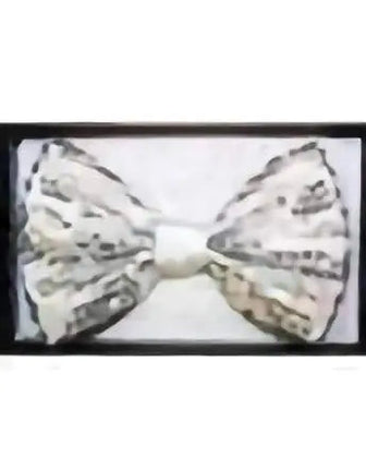 White Sequin Bowtie (1ct) - Party Expo