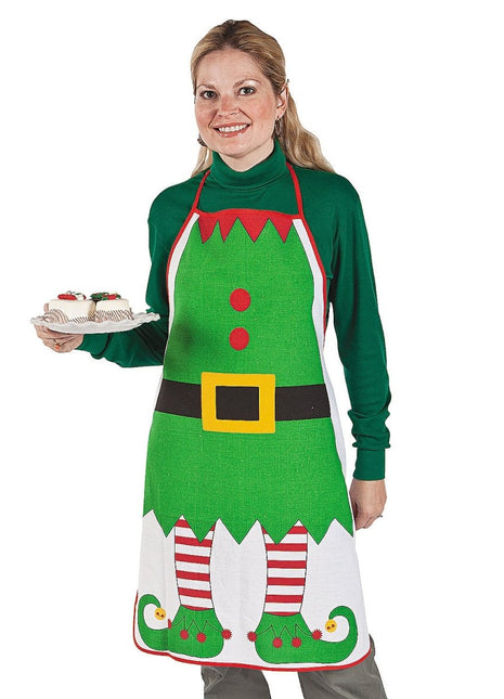 Adult Elf Apron (1ct) - SKU:3L-4/5365 - UPC:886102058565 - Party Expo